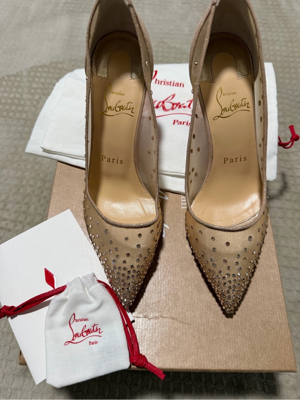 Christian Louboutin Follies Strass 85, size 36